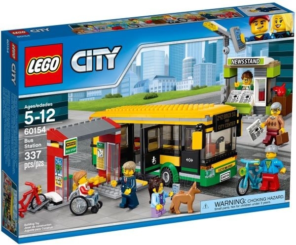 Konstruktorius 60154 LEGO® City Автобусная остановка, c 5 до 12 лет NEW 2017! paveikslėlis 1 iš 1