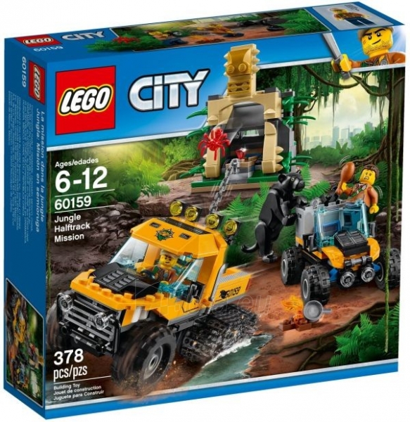 Konstruktorius 60159 LEGO® City Миссия Исследование джунглей, c 6 до 12 лет NEW 2017! paveikslėlis 1 iš 1