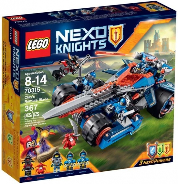 Konstruktorius 70315 Lego Nexo Knights Устрашающий разрушитель Клэя paveikslėlis 1 iš 1