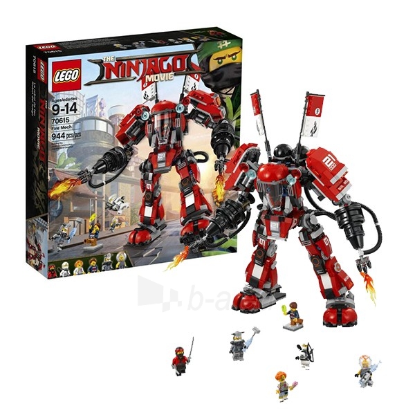 70615 LEGO® Ninjago Ugninis robotas, 9-14 m. NEW 2017! paveikslėlis 1 iš 1