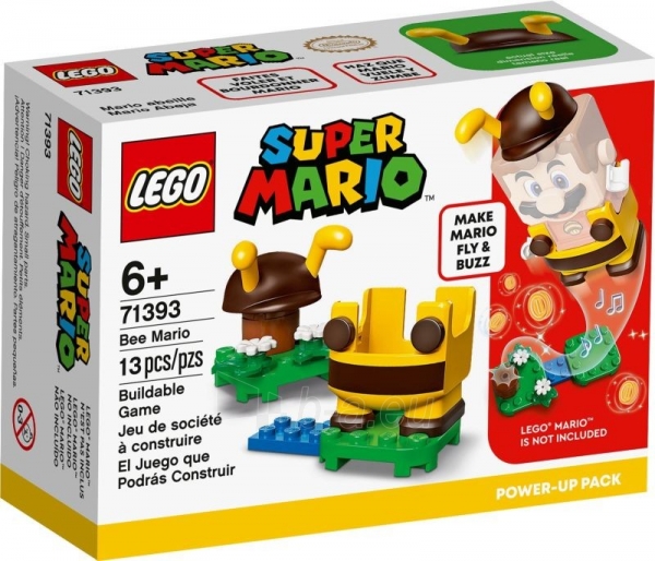 Konstruktorius LEGO Super Mario Bitės Mario galios paketas 71393 paveikslėlis 1 iš 5