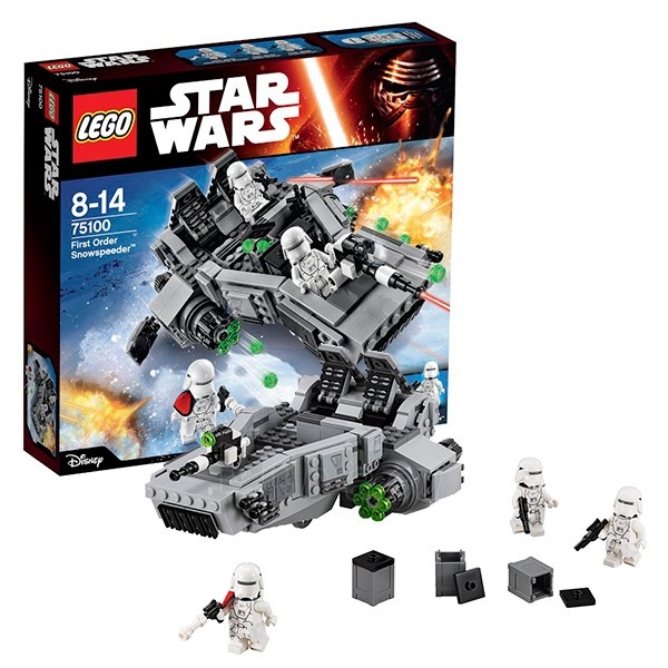Konstruktorius 75100 LEGO Star Wars First Order Snowspeeder, c 8 до 14 лет NEW 2016! paveikslėlis 1 iš 1