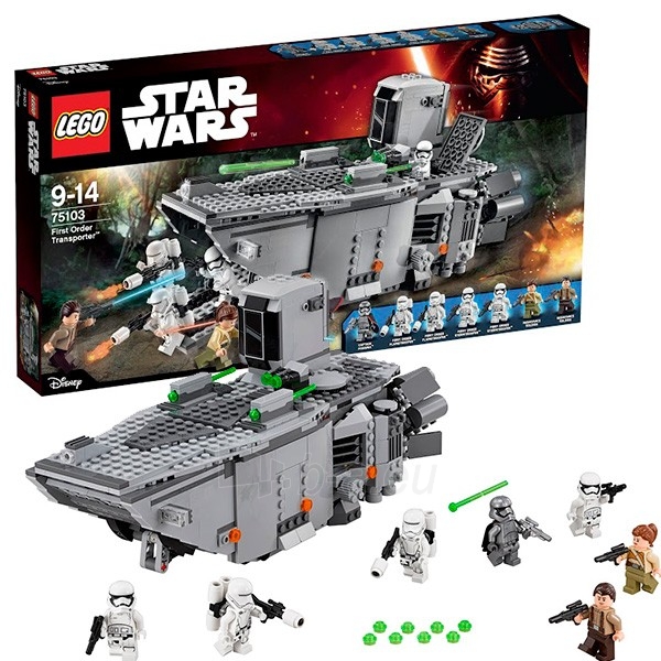 Konstruktorius 75103 LEGO Star Wars First Order Transporter, c 9 до 14 лет NEW 2016! paveikslėlis 1 iš 1