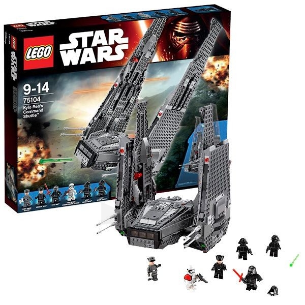 Konstruktorius 75104 LEGO Star Wars Kylo Rens Commander Shuttle, c 9 до 14 лет NEW 2016! paveikslėlis 1 iš 1