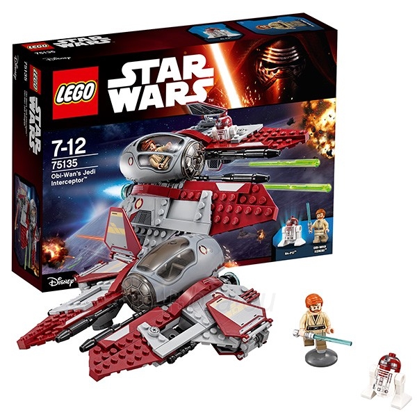 Konstruktorius 75135 Lego Star Wars Перехватчик джедаев Оби-Вана Кеноби paveikslėlis 1 iš 1