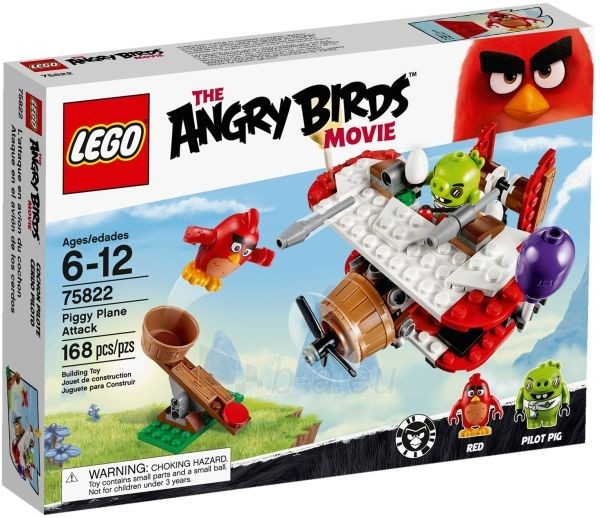Konstruktorius 75822 LEGO Angry Birds lėktuvas, 6-12 m. NEW 2016! paveikslėlis 1 iš 1