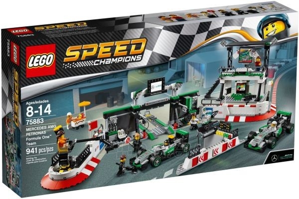 Konstruktorius 75883 LEGO® Speed Champions MERCEDES AMG PETRONAS Formula One Team, c 8 до 14 лет paveikslėlis 1 iš 1