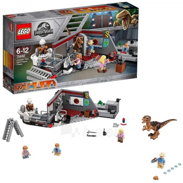 Konstruktorius LEGO Jurassic World 75932 - Velociraptor Chase paveikslėlis 1 iš 1