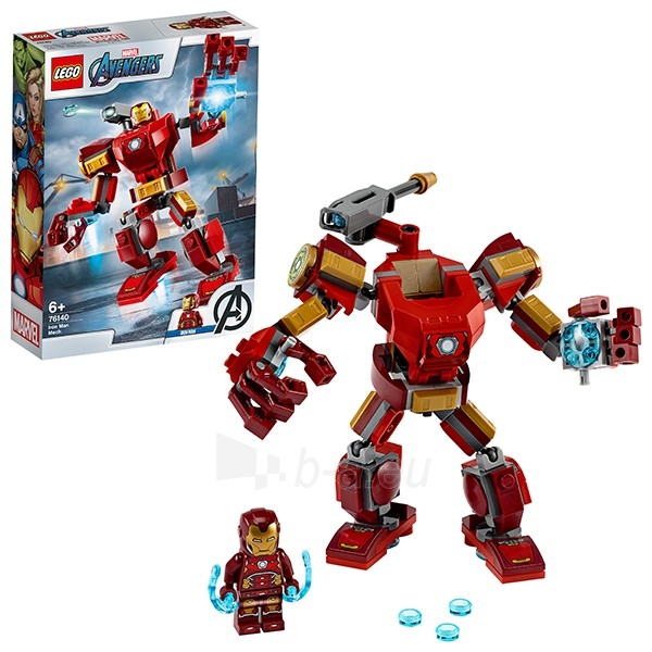Konstruktorius LEGO Avengers Geležinio žmogaus robotas 76140 paveikslėlis 1 iš 2