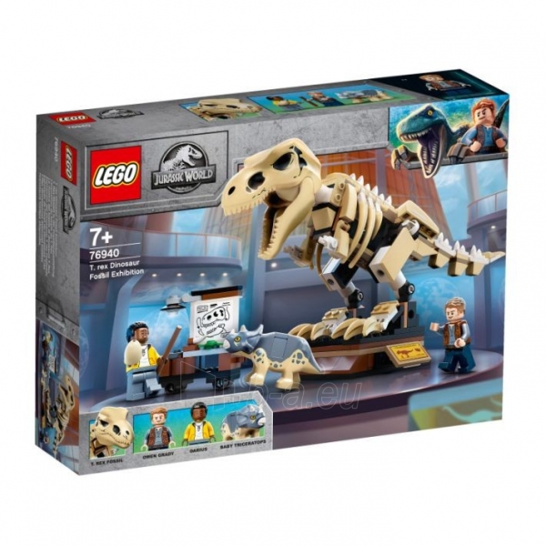 Konstruktorius 76940 LEGO® JURASSIC WORLD T-Rex Dinosaur Fossil Exhibition paveikslėlis 4 iš 6