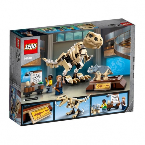 Konstruktorius 76940 LEGO® JURASSIC WORLD T-Rex Dinosaur Fossil Exhibition paveikslėlis 5 iš 6