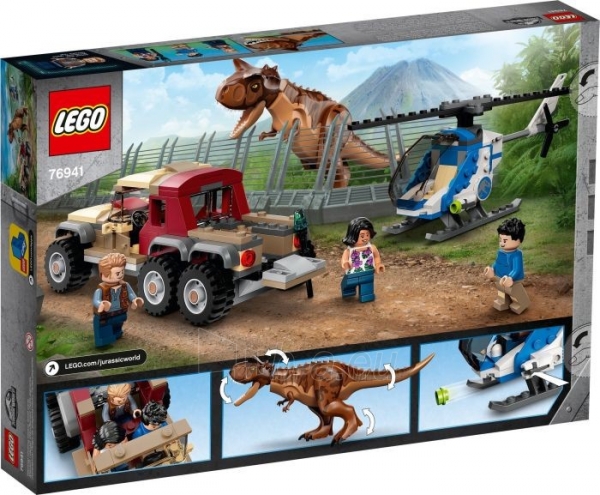 Konstruktorius LEGO Jurassic World Dinozauro Carnotaurus gaudynės 76941 paveikslėlis 2 iš 6