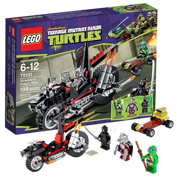 Konstruktorius LEGO Ninja Turtles Shredders Dragon Bike 79101 (Vėžliukai Nindzės - Šrederio motociklas) paveikslėlis 1 iš 1