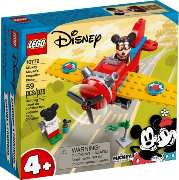 Konstruktorius LEGO Disney Peliuko Mikio propelerinis lėktuvas 10772 paveikslėlis 1 iš 6