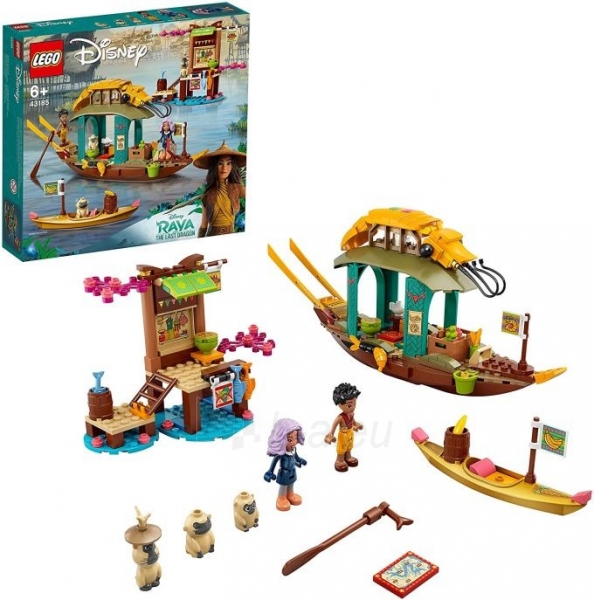 Konstruktorius LEGO 43185 Disney Princess Boun’s Boat Toy with 2 Minidolls from Disney’s Raya paveikslėlis 1 iš 6