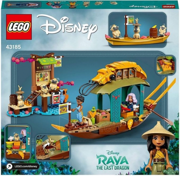 Konstruktorius LEGO 43185 Disney Princess Boun’s Boat Toy with 2 Minidolls from Disney’s Raya paveikslėlis 5 iš 6