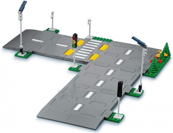 Konstruktorius LEGO 60304 City Road Plates Building Set with Traffic Lights paveikslėlis 3 iš 6