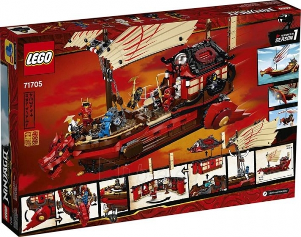 Konstruktorius LEGO 71705 NINJAGO Legacy Destinys Bounty Playset, Battle Ship paveikslėlis 4 iš 6