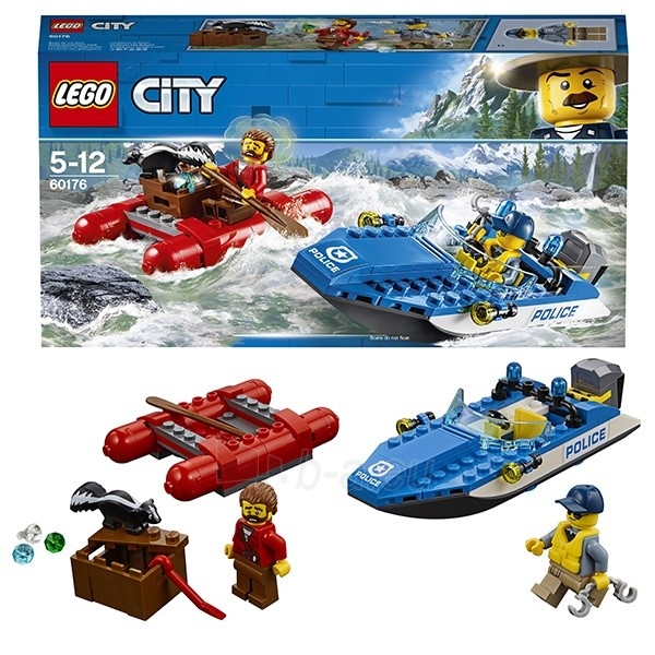 Konstruktorius LEGO City Policijos laivas 60176 paveikslėlis 1 iš 1