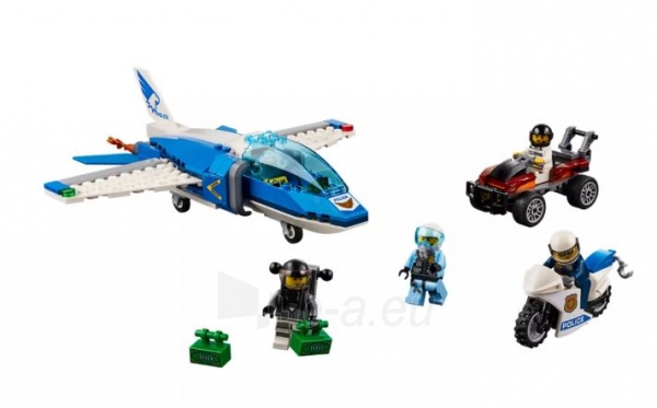 Konstruktorius Lego City 60208 Sky Police Parachute Arrest paveikslėlis 1 iš 4