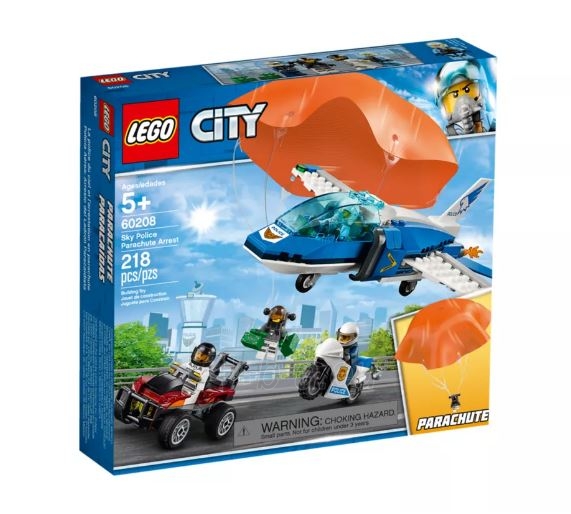 Konstruktorius Lego City 60208 Sky Police Parachute Arrest paveikslėlis 2 iš 4