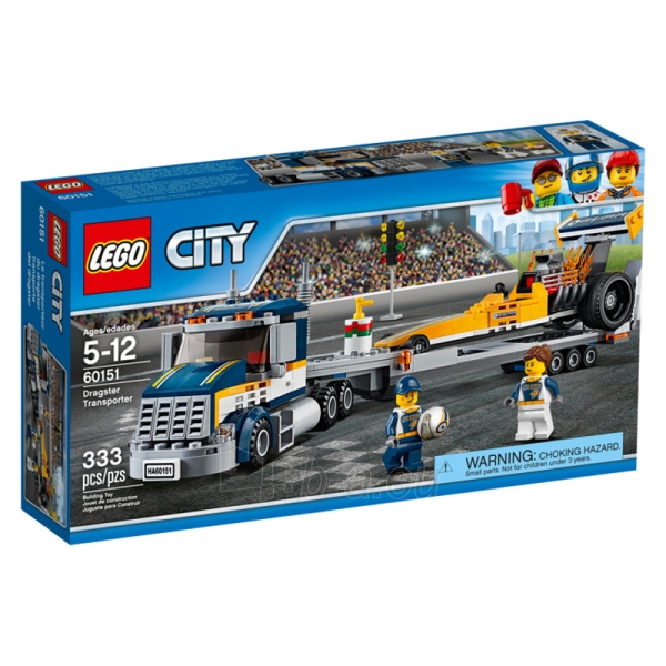 Konstruktorius LEGO Dragster Transporter paveikslėlis 1 iš 1