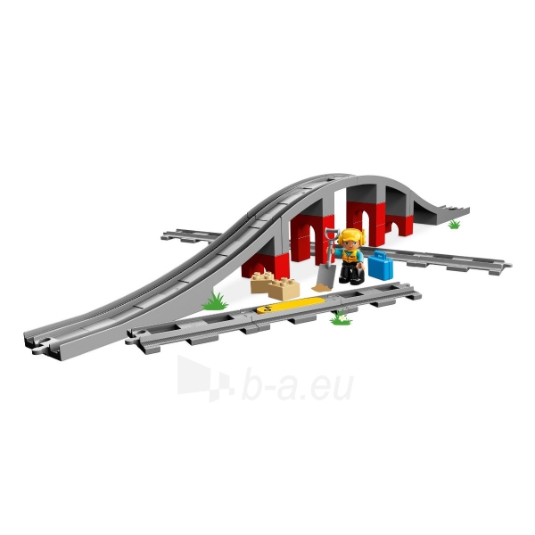 Konstruktorius LEGO Duplo Traukinio tiltas ir bėgiai 10872 paveikslėlis 2 iš 3
