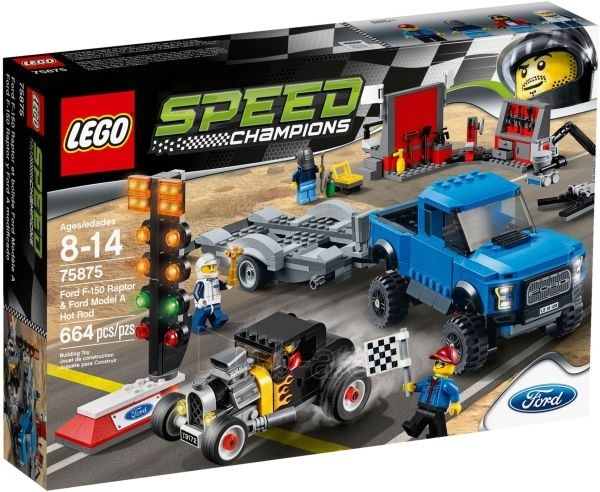 Konstruktorius LEGO Ford F150 Raptor & Ford Mod V29 75875 paveikslėlis 1 iš 1