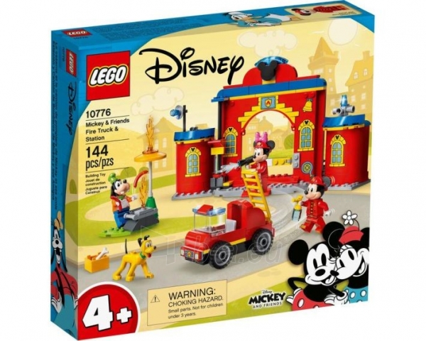 Konstruktorius LEGO SET 10776 Mickey & Friends Fire Truck & Station paveikslėlis 1 iš 6