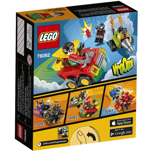 Konstruktorius Lego Super Heroes 76062 Mighty Micros: Robin vs Bane paveikslėlis 2 iš 5