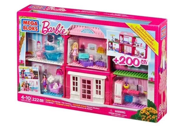Konstruktorius Lėlės Namas 80149 Mega Bloks Barbie paveikslėlis 1 iš 3