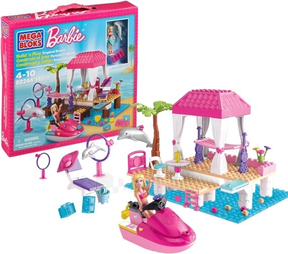 Konstruktorius Mega Bloks Barbie 80244 Tropical Resort 145 pcs paveikslėlis 1 iš 1