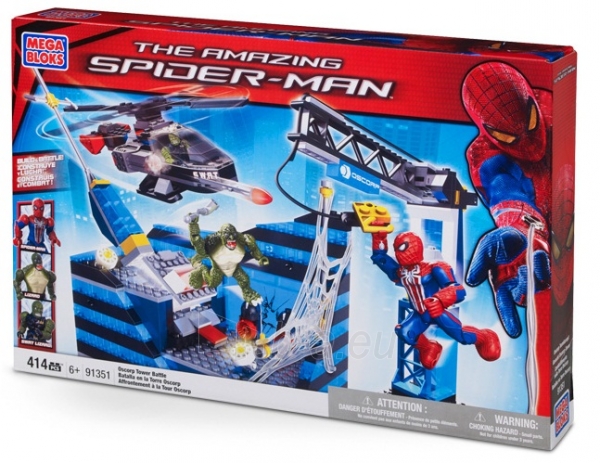Mega Bloks Spider-Man-4 91351 mūšis Žmogaus-voro paveikslėlis 1 iš 2