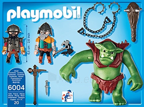 Konstruktorius Playmobil 6004 Giant Troll with Dwarf Fighters paveikslėlis 2 iš 4