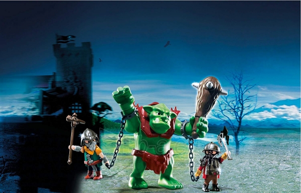 Konstruktorius Playmobil 6004 Giant Troll with Dwarf Fighters paveikslėlis 3 iš 4