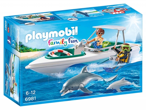 Konstruktorius Playmobil 6981 Diving Trip with Speedboat paveikslėlis 1 iš 3