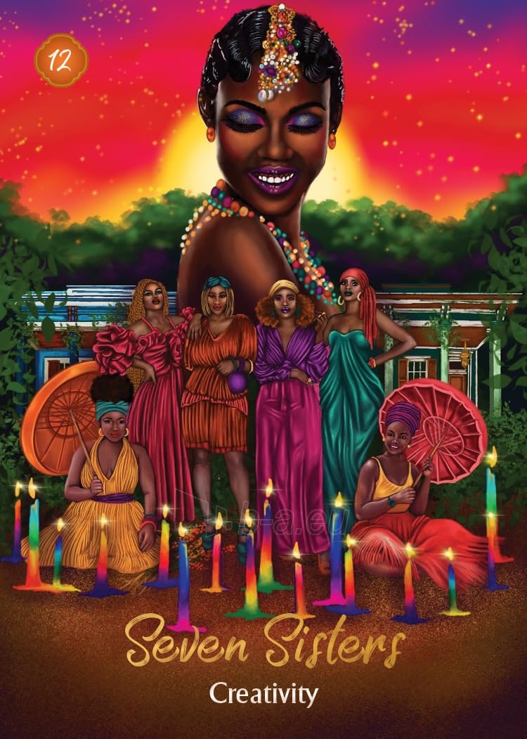 Kortos African Goddess Rising Pocket Oracle Hay House paveikslėlis 2 iš 7