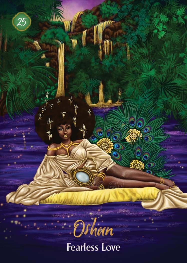 Kortos African Goddess Rising Pocket Oracle Hay House paveikslėlis 3 iš 7