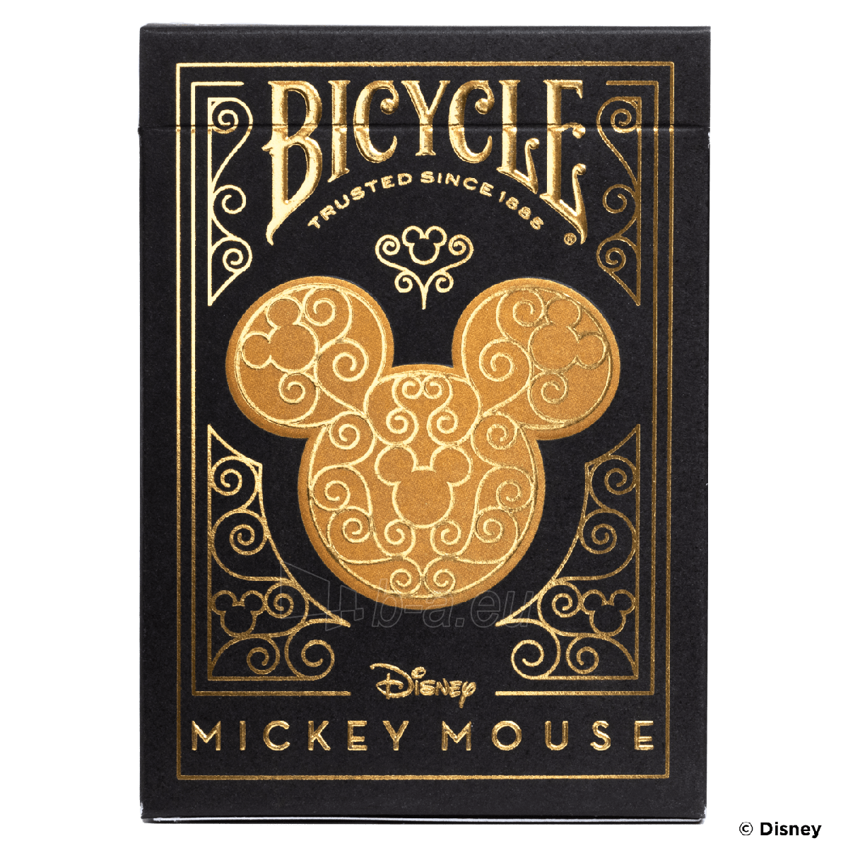 Kortos Bicycle Disney Mickey Mouse (juodos ir auksinės) paveikslėlis 10 iš 13