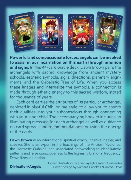 Kortos Chibi Anime Angel Findhorn Press paveikslėlis 3 iš 9