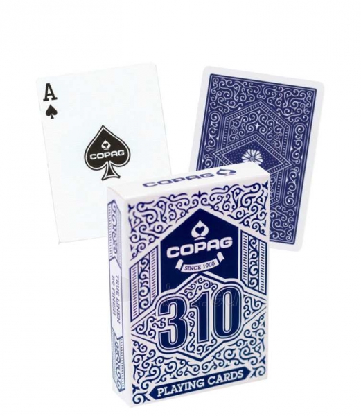 Kortos Copag 310 pokerio (Mėlynos) paveikslėlis 1 iš 4