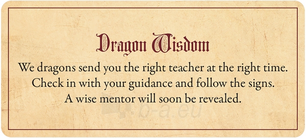 Kortos Dragon Magick Oracle paveikslėlis 2 iš 8