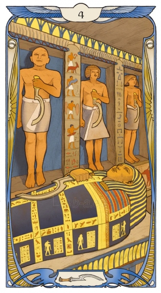Kortos Egyptian Art Nouveau Tarot Lo Scarabeo paveikslėlis 4 iš 10