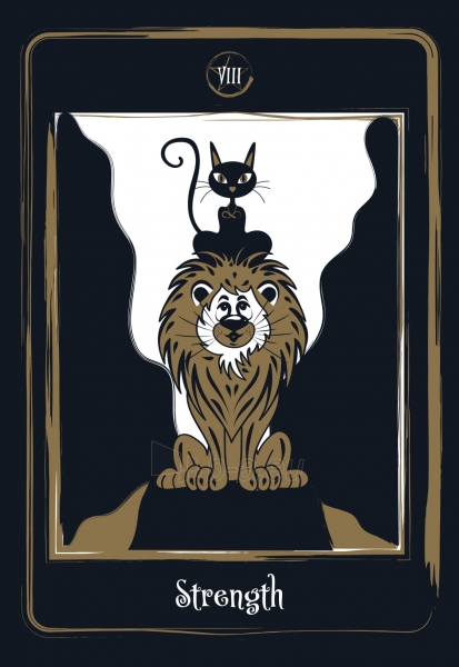 Kortos Golden Black Cat Tarot paveikslėlis 3 iš 9