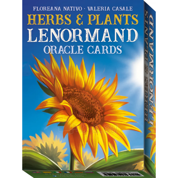 Kortos Herbs & Plants Lenormand oracle Lo Scarabeo paveikslėlis 5 iš 11