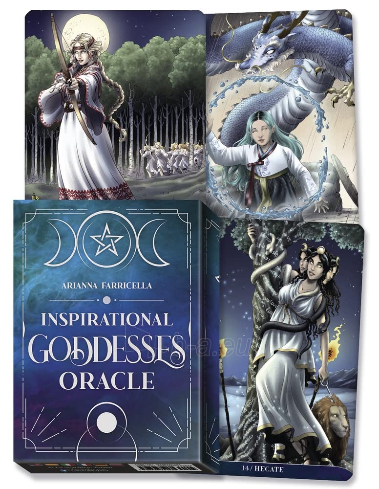 Kortos Inspirational Goddesses Oracle Kortos Lo Scarabeo paveikslėlis 1 iš 9