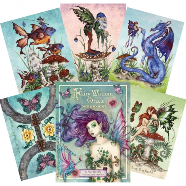 Kortos Oracle kortos ir knyga Fairy Wisdom paveikslėlis 1 iš 13
