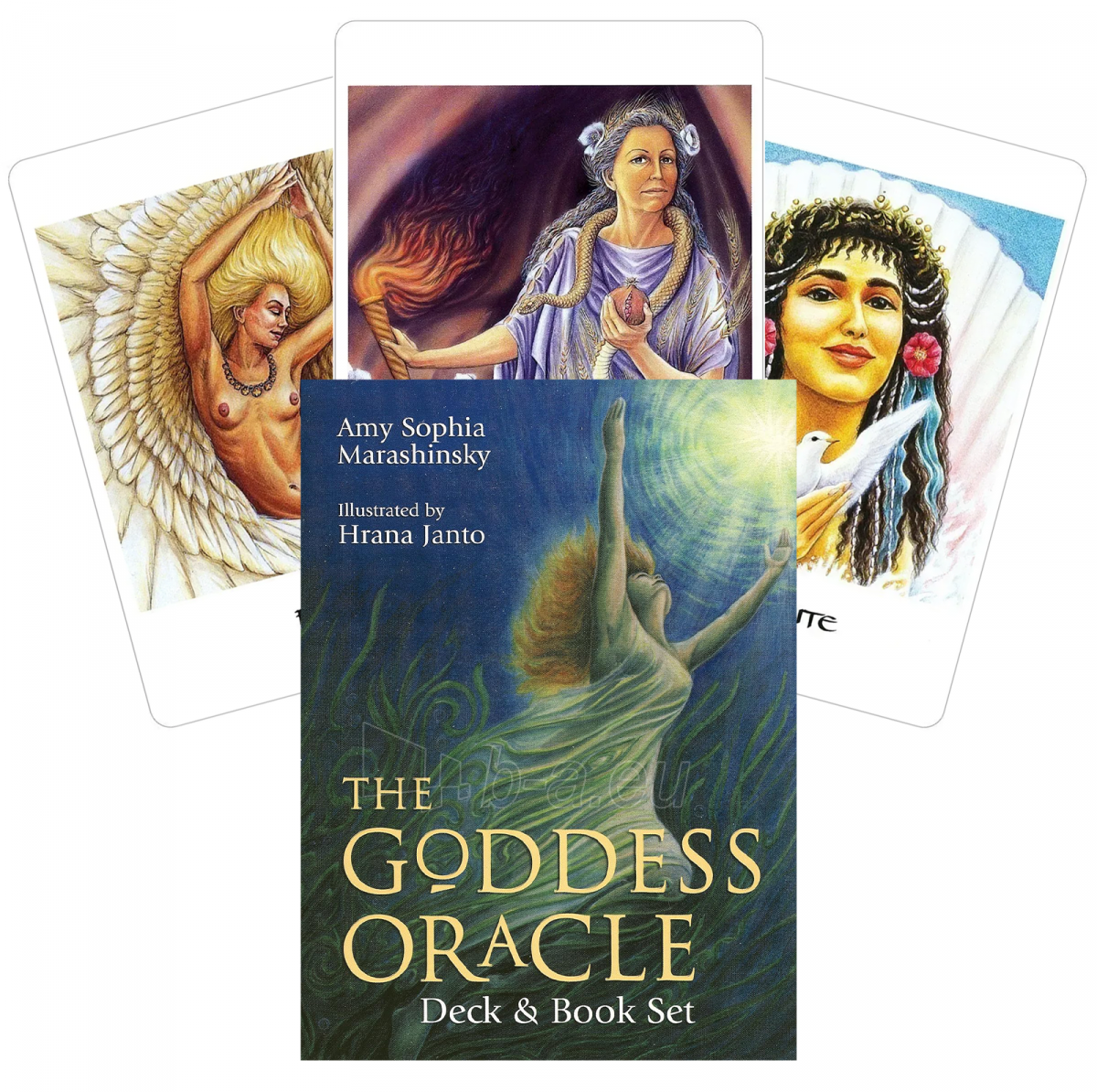 Kortos Oracle The Goddess ir knygų rinkinys paveikslėlis 5 iš 7