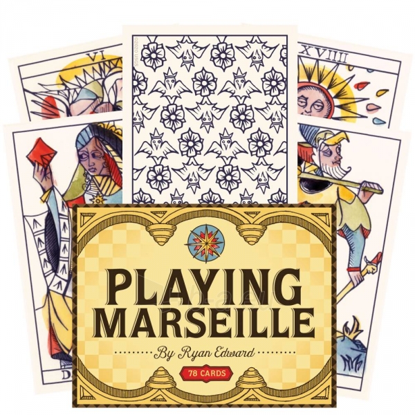 Kortos Playing Marseille Taro paveikslėlis 1 iš 6