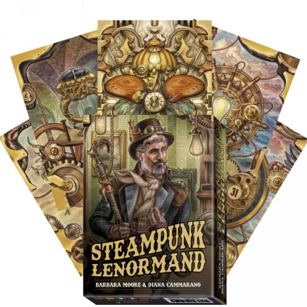 Kortos Steampunk Lenormand Oracle paveikslėlis 1 iš 6